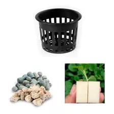 Canasta N10 + Leca + Espuma - Hace Tu Grow Pot De Hidroponia