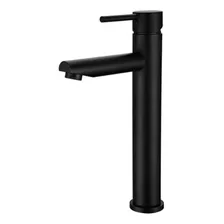 Monocomando Griferia Palito Alta Baño 30cm Negra Mate Acra