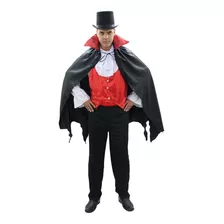 Roupa Drácula Adulto Halloween Vampiro Morcego Diadas Bruxas