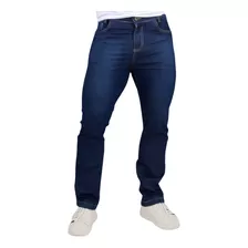 Calça Jeans Lycra Masculina Barra Larga Costura Reforçada 