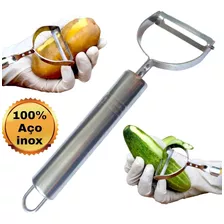 Utencilho Descascador De Legumes Batatas E Frutas 100% Inox 