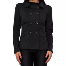 Jaqueta Trench Coat Feminina Curto Flanelada Moda Inverno