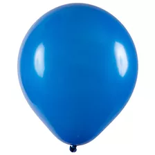 Balão Redondo 9 Diversas Cores 50 Unidades Art Latex Cor Azul