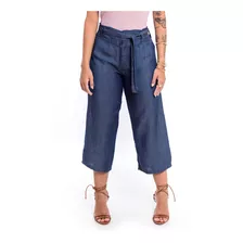 Bermuda Pantacourt Jeans Feminina Sem Lycra Com Bolsos 3998