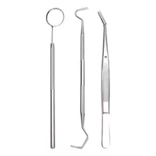 Kit Básico Dental En Acero X 3 Piezas 