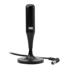 Antena Digital Pix Inter/exter 4k Ultra Hd Cabo 1.8m C/ Imã 