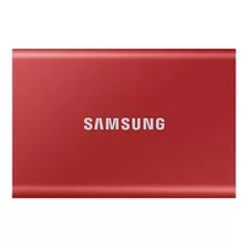 Disco Sólido Externo Samsung T7 Mu-pc500 500gb Rojo