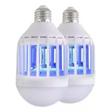 Foco Led Mata Mosquitos Insectos Lampara Repelente 2 Piezas