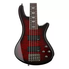 Bajo Schecter Stiletto Extreme-5, Black Cherry