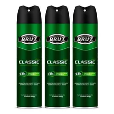 Brut Desodorante Classic Masculino 150ml (3und)