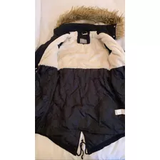 Campera Parka Negra Mujer