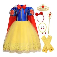 Henzworld Vestido De Fiesta Para Niños, Disfraz De Princesa 