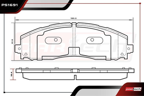 Balatas Traseras Ford F-250 Super Duty 6.2l 2015 Foto 2