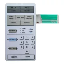 Membrana Teclado Microondas Cce Mw1400 Mw 1400 S/dourardor