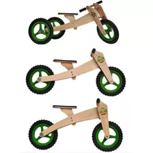 Bike De Madeira Para Equilíbrio 3 Rodas Balance Infantil