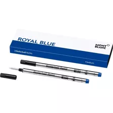 Montblanc - 2 Recambios Rollerball Royal Blue M (mediano)