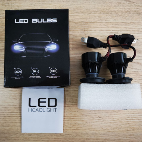 Kit De Faros Delanteros De 4 Lados 9007 H4 Led Rayo H13 9004 Foto 10