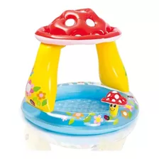 Piscina Infantil Cogumelo Divertido 45 Litros Com Cobertura