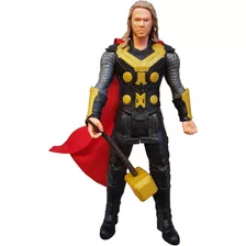 Boneco Thor Musical Articulado Marvel Heroes Vingadores 30cm