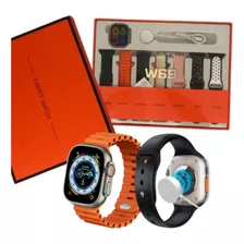 Relógio Inteligente Smartwatch 49m Com 7 Pulseiras Color W69