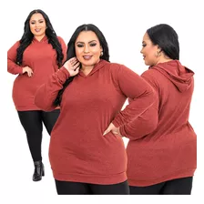 Blusão Segunda Pele Oversize Grande Para Mulheres Gordinhas