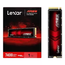 Ssd Lexar Ares M.2 2280 Nvme Pcie Gen4x4 7400mb/s Compativel Com Ps5 Playstation 5 