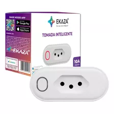 Tomada Inteligente Wifi Botão Liga Desliga Compatível Alexa