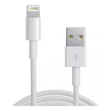 Cabo Carregador Usb Turbo P/ iPhone 6 7 8 Se X Xr Xs 11 12 Cor Branco