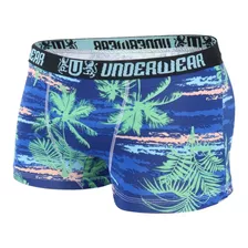 Kit 5 Cuecas Adulto Homem Boxer Lisa/ Estampada Conforto