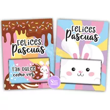 Kit Imprimible Chocolatines Dulces Pascuas