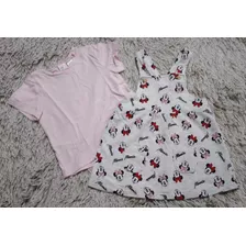 Conjunto 2 Piezas Lote Bebe Beba H&m Minnie Disney Jumper 