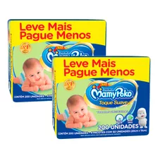 Kit 02 Toalhas Umedecidas Mamypoko Toque Suave - 400 Unidade