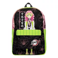 Mochila Mitsuri Kanroji Negro Demin Slayer Anime Backpack