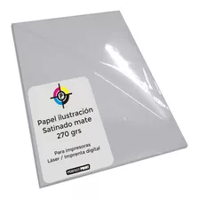 Papel Ilustracion A4 Satinado Mate 270 Grs 20 Hojas Laser