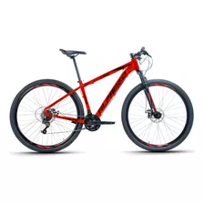 Mountain Bike Alfameq Half Aro 29 19 24v Freios De Disco Mecânico Câmbios Shimano Tourney Tz500 Y Shimano Tourney Tz31 Cor Vermelho/preto