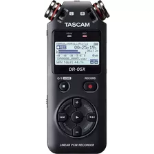 Grabadora De Audio Portatil Tascam 2 Pistas Dr-05x Color Negro
