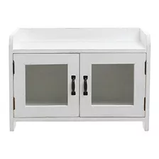 Mygift Antique White Wood Cocina Y Baño Encimera Mini Gab