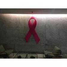 Laço Outubro Rosa 2 M. Uso Externo Ou Interno. Estruturado.