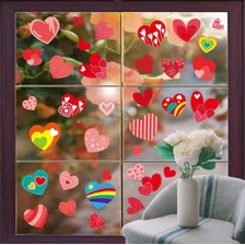 Vinilo Decorativo San Valentin Corazones Para Ventana O Pare