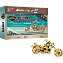 Jogo Educativo Quebra Cabeça 3d Madeira Mdf Moto 96 Peças