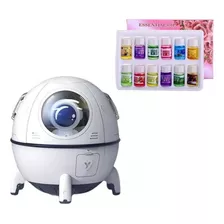 Humidificador Aromaterapia Led Difusor De Aromas +12 Aceites