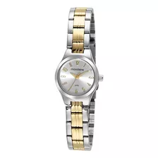 Relógio Mondaine Feminino Dourado Prata Pequeno Mini Numeros