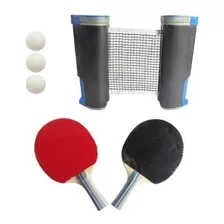 Set Ping Pong Sensei 2 Paletas + 3 Pelotas + Red Retractil