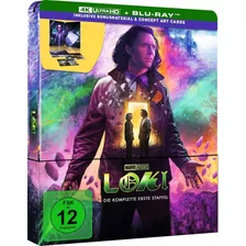 Steelbook Loki 1ª Temporada - 4k Uhd + Blu-ray - 4 Discos