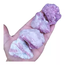 Pedra Natural Bruta Turmalina Rosa M - Amor/cristal