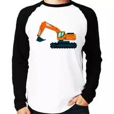 Camiseta Raglan Escavadeira Longa