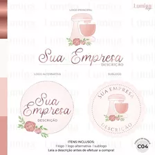 Kit Identidade Visual Confeitaria Logo Sublogo Logotipo