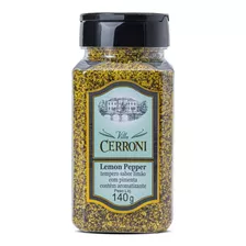 Lemon Pepper Tempero Para Cozinhar - Villa Cerroni - 140 G