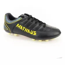 Chuteira Futebol Campo Couro Natural Mathaus New Galatic