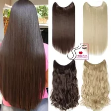 Extensiones Cortinas De Pelo Premium Simil Natural Opacas 